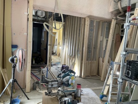 針中野　ゲストハウス　新築工事